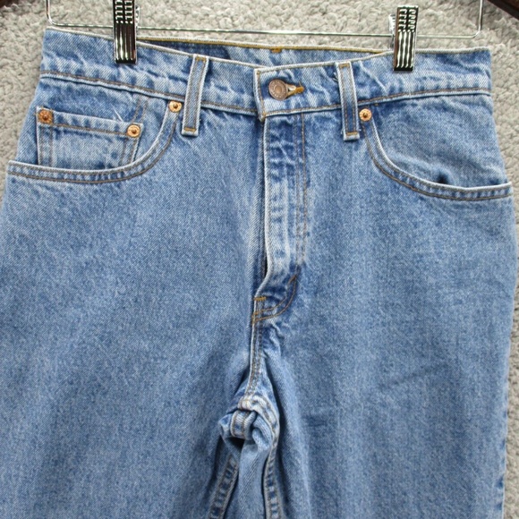 Vintage Levis 550 Relaxed Fit Mom Jeans Juniors 7 Short Tapered High Rise USA - Picture 2 of 14
